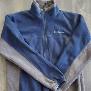 Columbia fleece jacket, M, blue/gray